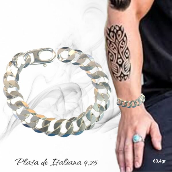 PULSERAS DE PLATA ITALIANA - Imagen 5