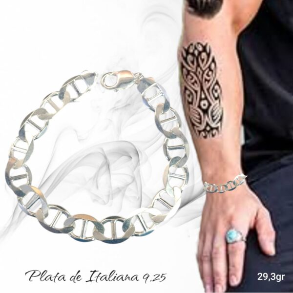 PULSERAS DE PLATA ITALIANA - Imagen 8