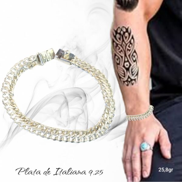 PULSERAS DE PLATA ITALIANA - Imagen 2