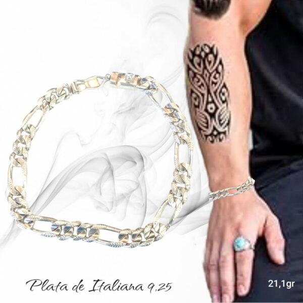 PULSERAS DE PLATA ITALIANA - Imagen 6